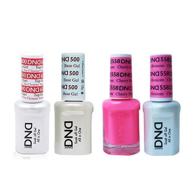 DND - #500#600 Base, Top, Gel & Lacquer Combo - Cherry Blossom - #558 - Gel & Lacquer Polish at Beyond Polish