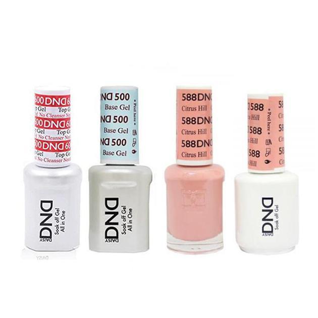 DND - #500#600 Base, Top, Gel & Lacquer Combo - Citrus Hill - #588 - Gel & Lacquer Polish at Beyond Polish