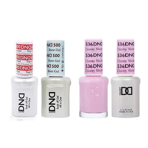 DND - #500#600 Base, Top, Gel & Lacquer Combo - Creamy Macaroon - #536