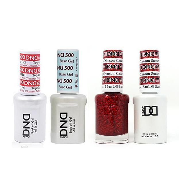 DND - #500#600 Base, Top, Gel & Lacquer Combo - Crimson Sunset - #771 - Gel & Lacquer Polish at Beyond Polish