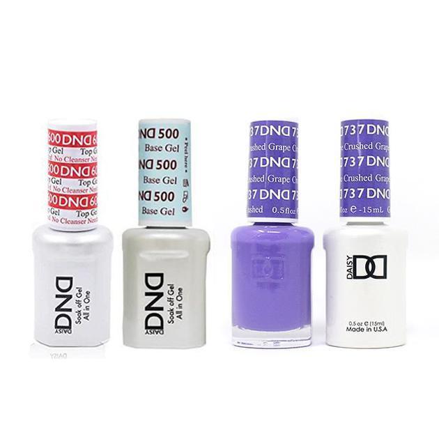 DND - #500#600 Base, Top, Gel & Lacquer Combo - Crushed Grape - #737 - Gel & Lacquer Polish at Beyond Polish