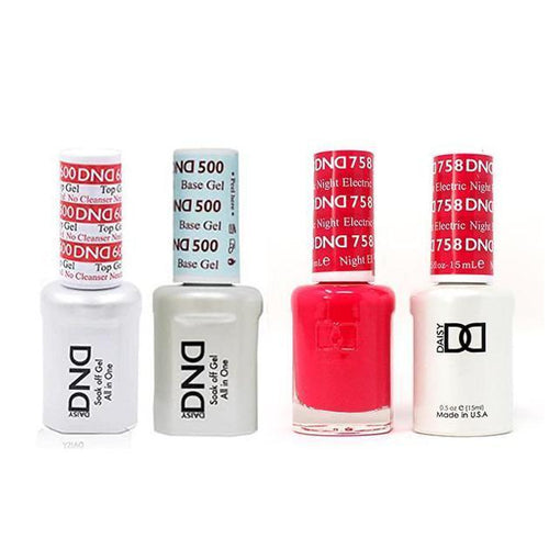 DND - #500#600 Base, Top, Gel & Lacquer Combo - Electric Night - #758