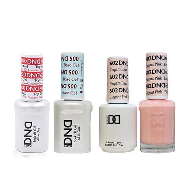 DND - #500#600 Base, Top, Gel & Lacquer Combo - Elegant Pink - #602 - Gel & Lacquer Polish at Beyond Polish