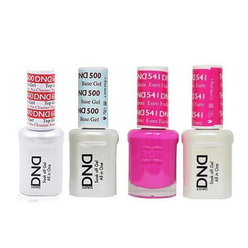 DND - #500#600 Base, Top, Gel & Lacquer Combo - Euro Fuchsia - #541