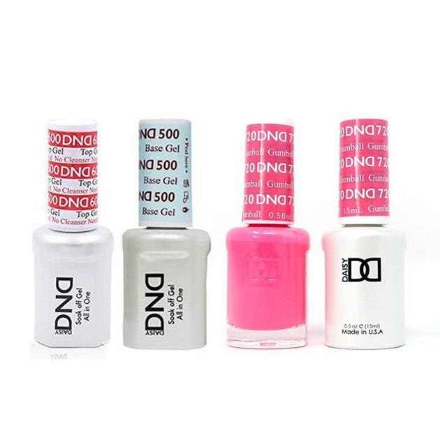 DND - #500#600 Base, Top, Gel & Lacquer Combo - Gumball - #720 - Gel & Lacquer Polish at Beyond Polish