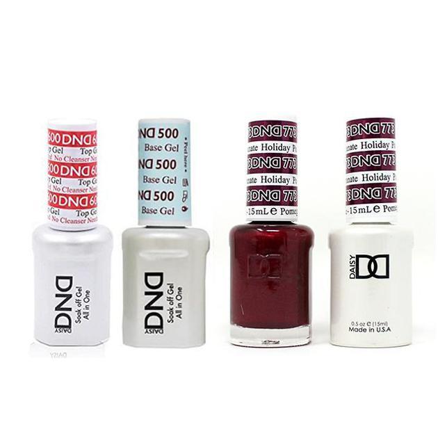 DND - #500#600 Base, Top, Gel & Lacquer Combo - Holiday Pomegranate - #773 - Gel & Lacquer Polish at Beyond Polish