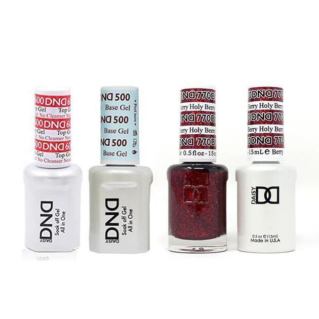 DND - #500#600 Base, Top, Gel & Lacquer Combo - Holy Berry - #770 - Gel & Lacquer Polish at Beyond Polish