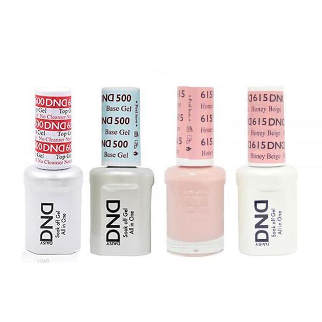 DND - #500#600 Base, Top, Gel & Lacquer Combo - Honey Beige - #615 - Gel & Lacquer Polish at Beyond Polish
