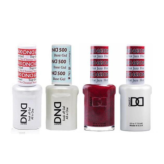 DND - #500#600 Base, Top, Gel & Lacquer Combo - Hot Jazz - #463 - Gel & Lacquer Polish at Beyond Polish