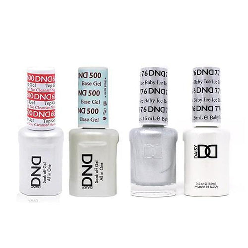 DND - #500#600 Base, Top, Gel & Lacquer Combo - Ice Ice Baby - #776