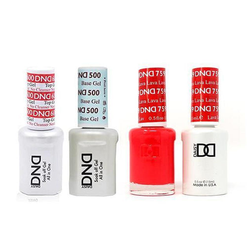 DND - #500#600 Base, Top, Gel & Lacquer Combo - Lava - #759