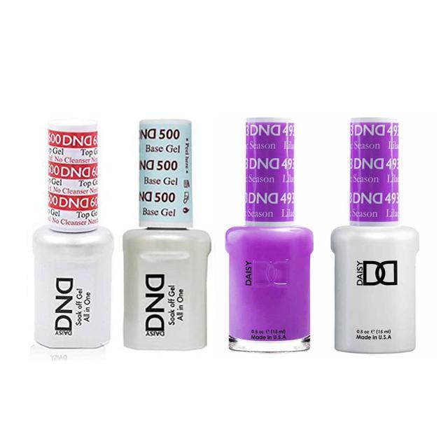 DND - #500#600 Base, Top, Gel & Lacquer Combo - Lilac Season - #493 - Gel & Lacquer Polish at Beyond Polish