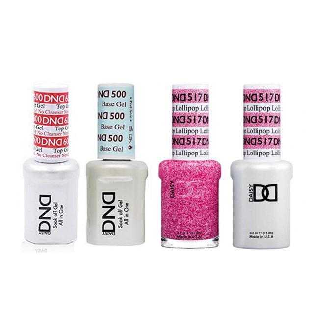 DND - #500#600 Base, Top, Gel & Lacquer Combo - Lollipop - #517 - Gel & Lacquer Polish at Beyond Polish