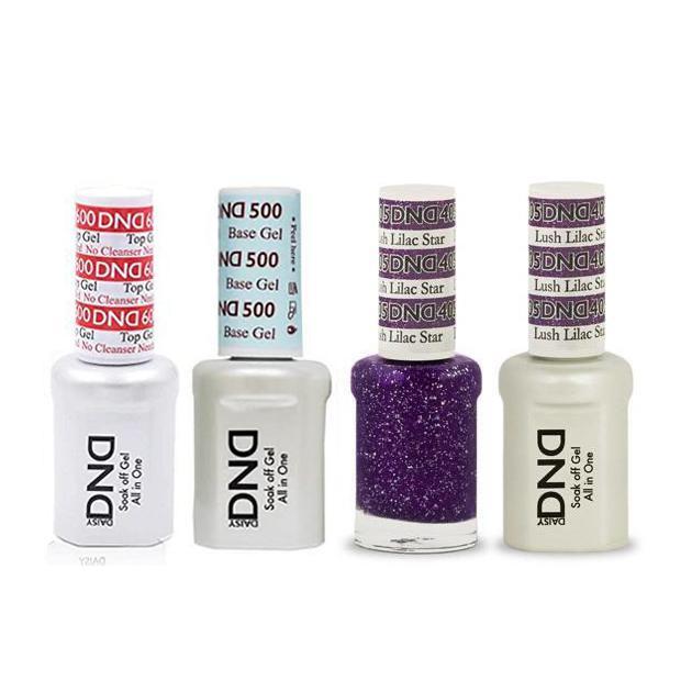 DND - #500#600 Base, Top, Gel & Lacquer Combo - Lush Lilac Star - #405 - Gel & Lacquer Polish at Beyond Polish