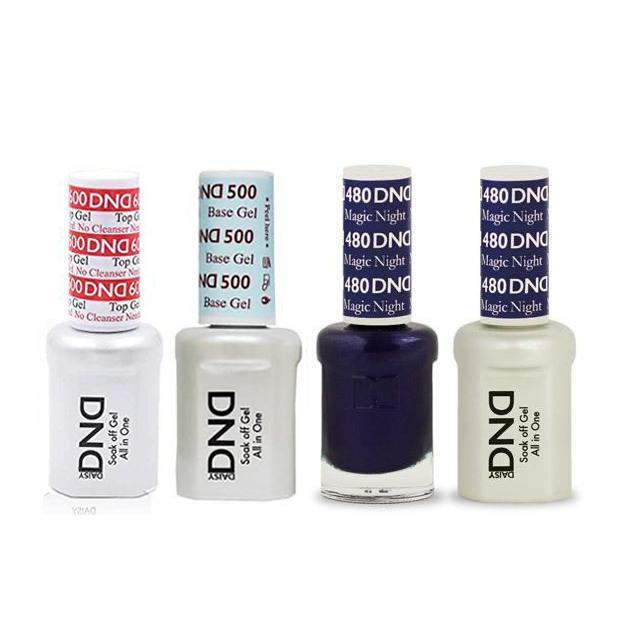 DND - #500#600 Base, Top, Gel & Lacquer Combo - Magic Night - #480 - Gel & Lacquer Polish at Beyond Polish