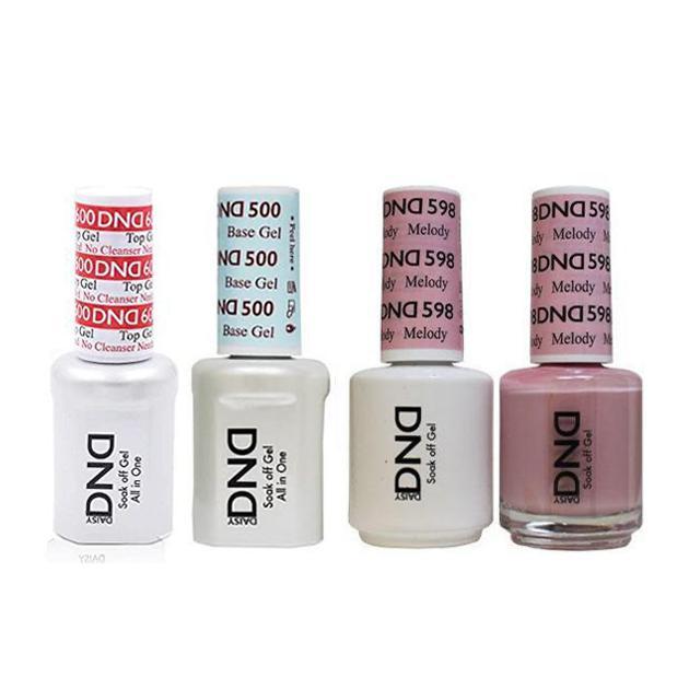 DND - #500#600 Base, Top, Gel & Lacquer Combo - Melody - #598 - Gel & Lacquer Polish at Beyond Polish