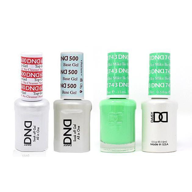 DND - #500#600 Base, Top, Gel & Lacquer Combo - Mike Ike - #743 - Gel & Lacquer Polish at Beyond Polish