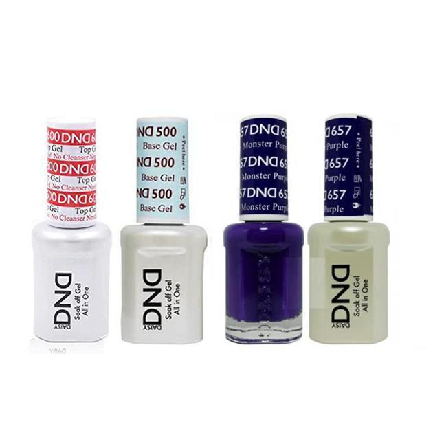 DND - #500#600 Base, Top, Gel & Lacquer Combo - Monster Purple - #657 - Gel & Lacquer Polish at Beyond Polish