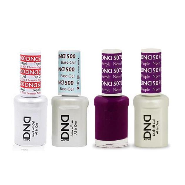 DND - #500#600 Base, Top, Gel & Lacquer Combo - Neon Purple - #507 - Gel & Lacquer Polish at Beyond Polish