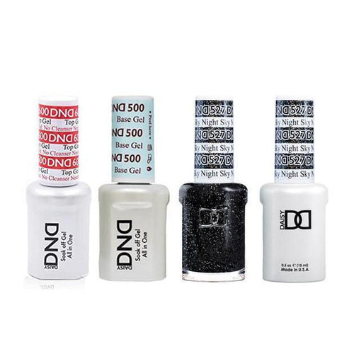 DND - #500#600 Base, Top, Gel & Lacquer Combo - Night Sky - #527
