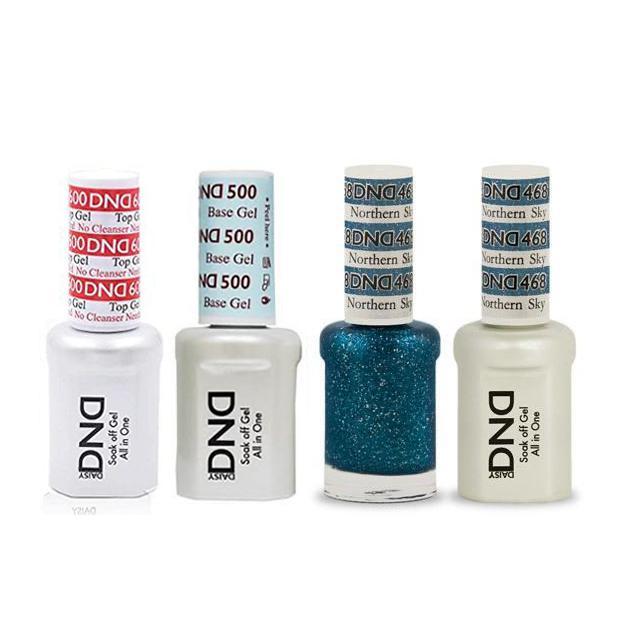 DND - #500#600 Base, Top, Gel & Lacquer Combo - Northern Sky - #468 - Gel & Lacquer Polish at Beyond Polish