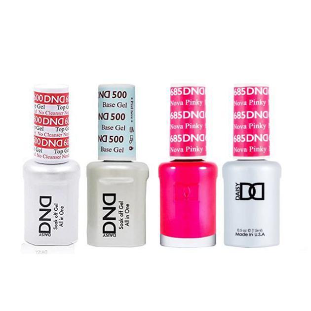 DND - #500#600 Base, Top, Gel & Lacquer Combo - Nova Pinky - #685 - Gel & Lacquer Polish at Beyond Polish