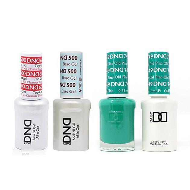 DND - #500#600 Base, Top, Gel & Lacquer Combo - Old Pine - #749 - Gel & Lacquer Polish at Beyond Polish