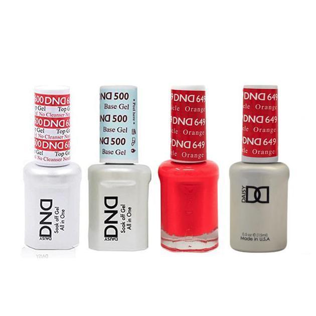 DND - #500#600 Base, Top, Gel & Lacquer Combo - Orange Creamsicle - #649 - Gel & Lacquer Polish at Beyond Polish