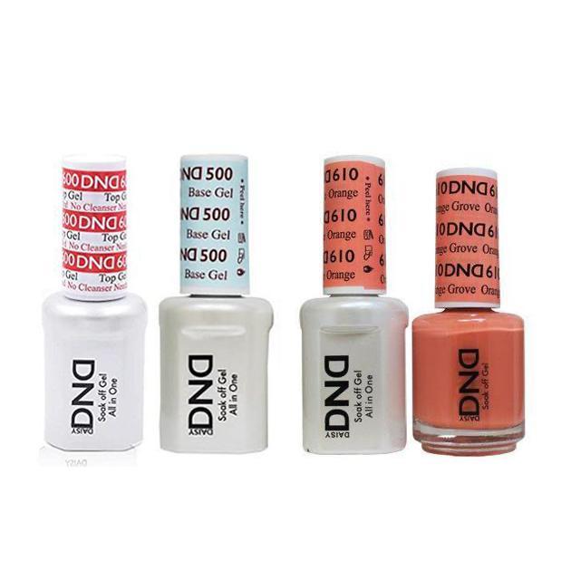 DND - #500#600 Base, Top, Gel & Lacquer Combo - Orange Grove - #610 - Gel & Lacquer Polish at Beyond Polish