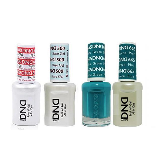 DND - #500#600 Base, Top, Gel & Lacquer Combo - Pine Green - #665 - Gel & Lacquer Polish at Beyond Polish