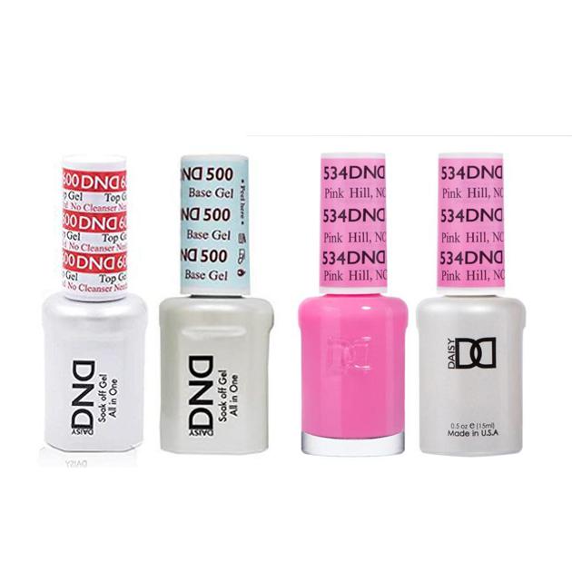 DND - #500#600 Base, Top, Gel & Lacquer Combo - Pink Hill NC - #534 - Gel & Lacquer Polish at Beyond Polish
