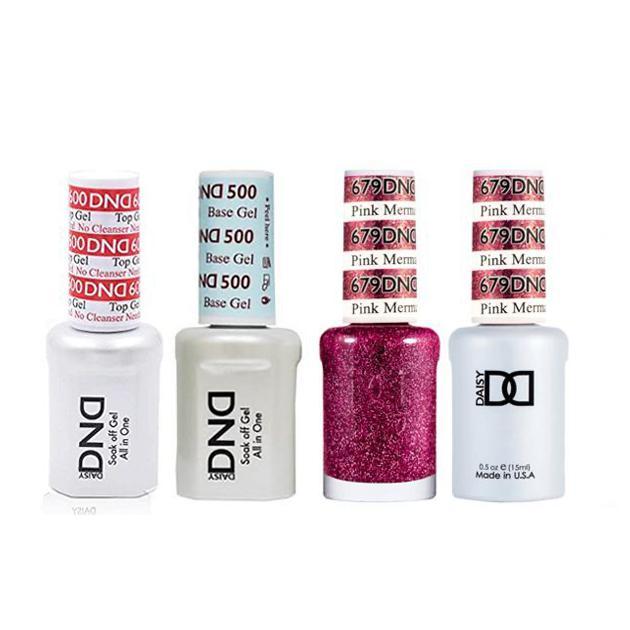 DND - #500#600 Base, Top, Gel & Lacquer Combo - Pink Mermaid - #679 - Gel & Lacquer Polish at Beyond Polish