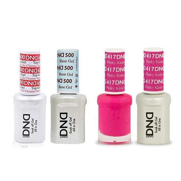 DND - #500#600 Base, Top, Gel & Lacquer Combo - Pinky Kinky - #417 - Gel & Lacquer Polish at Beyond Polish