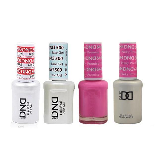 DND - #500#600 Base, Top, Gel & Lacquer Combo - Pinky Promise - #644 - Gel & Lacquer Polish at Beyond Polish