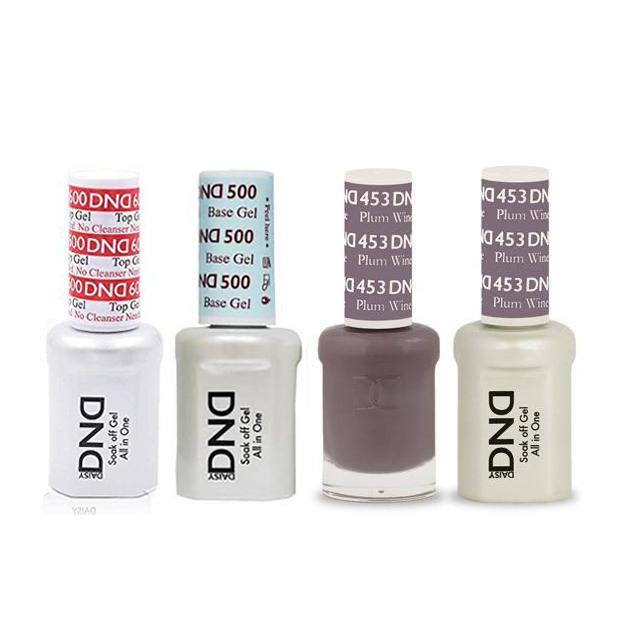 DND - #500#600 Base, Top, Gel & Lacquer Combo - Plum Wine - #453 - Gel & Lacquer Polish at Beyond Polish