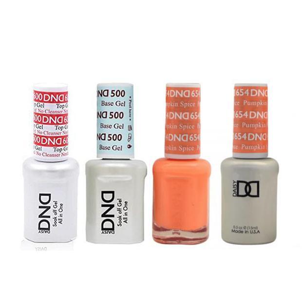 DND - #500#600 Base, Top, Gel & Lacquer Combo - Pumpkin Spice - #654 - Gel & Lacquer Polish at Beyond Polish