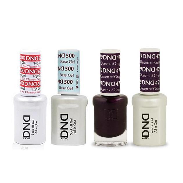 DND - #500#600 Base, Top, Gel & Lacquer Combo - Queen of Grape - #479 - Gel & Lacquer Polish at Beyond Polish