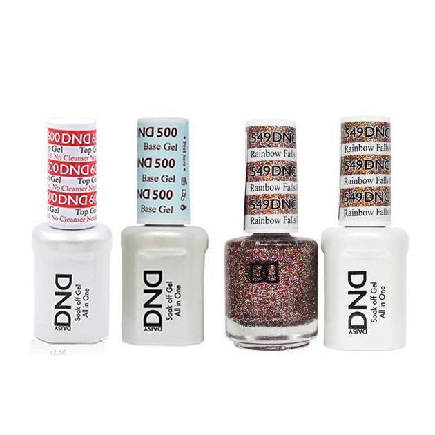 DND - #500#600 Base, Top, Gel & Lacquer Combo - Rainbow Falls HI - #549 - Gel & Lacquer Polish at Beyond Polish