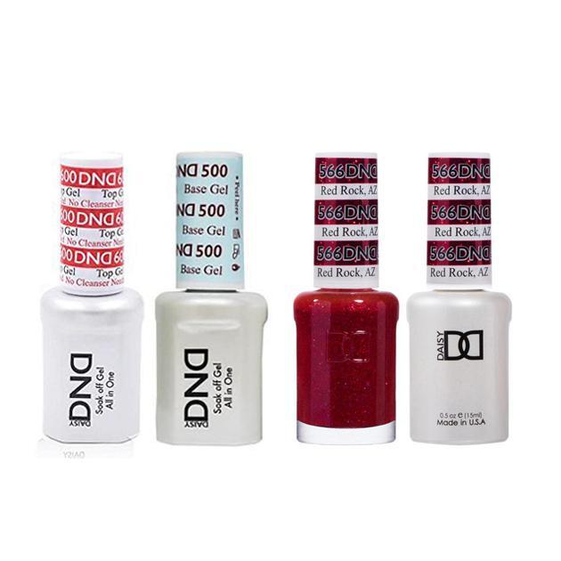 DND - #500#600 Base, Top, Gel & Lacquer Combo - Red Rock AZ - #566 - Gel & Lacquer Polish at Beyond Polish
