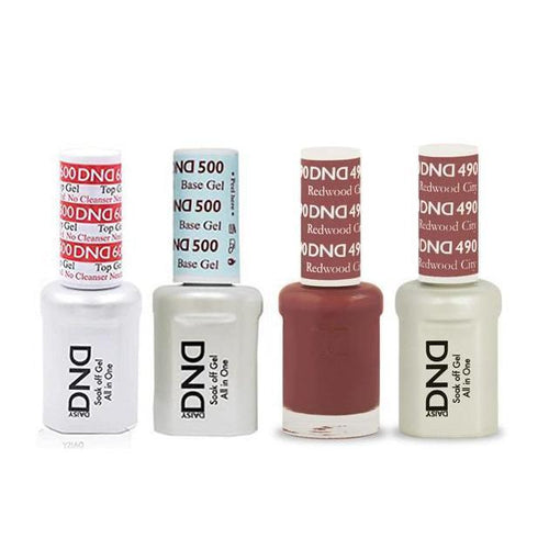 DND - #500#600 Base, Top, Gel & Lacquer Combo - Redwood City - #490