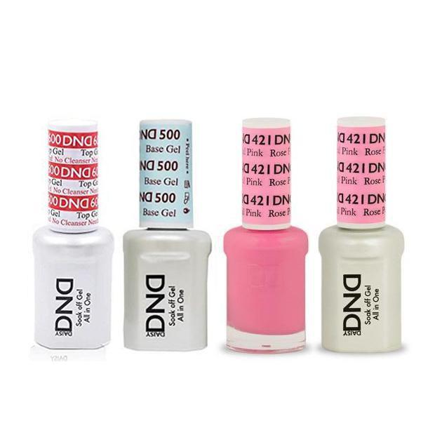 DND - #500#600 Base, Top, Gel & Lacquer Combo - Rose Petal Pink - #421 - Gel & Lacquer Polish at Beyond Polish