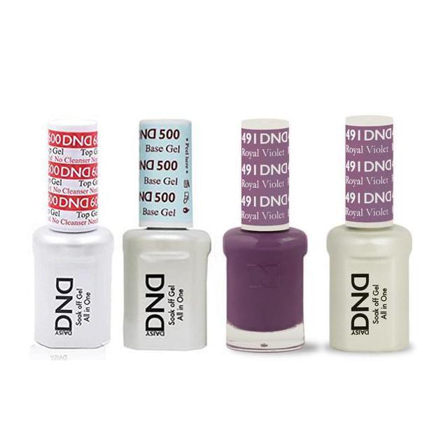 DND - #500#600 Base, Top, Gel & Lacquer Combo - Royal Violet - #491 - Gel & Lacquer Polish at Beyond Polish