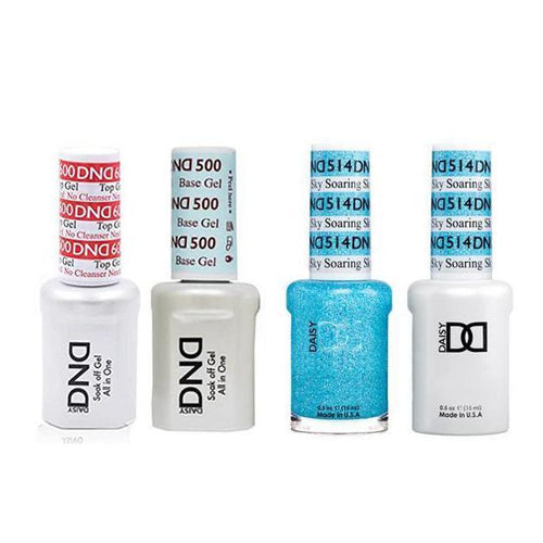 DND - #500#600 Base, Top, Gel & Lacquer Combo - Soaring Sky - #514