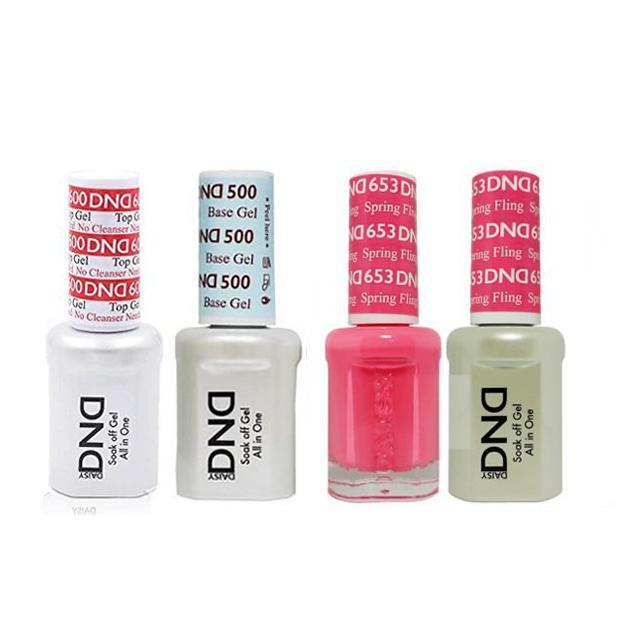 DND - #500#600 Base, Top, Gel & Lacquer Combo - Spring Fling - #653 - Gel & Lacquer Polish at Beyond Polish