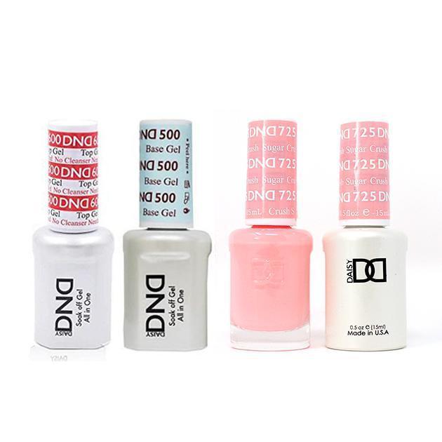DND - #500#600 Base, Top, Gel & Lacquer Combo - Super Crush - #725 - Gel & Lacquer Polish at Beyond Polish