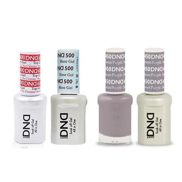 DND - #500#600 Base, Top, Gel & Lacquer Combo - Sweet Purple - #450 - Gel & Lacquer Polish at Beyond Polish