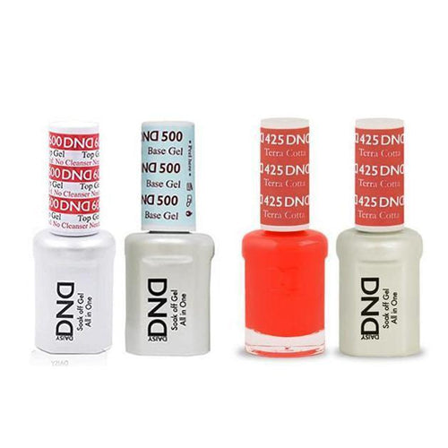 DND - #500#600 Base, Top, Gel & Lacquer Combo - Terra Cotta - #425