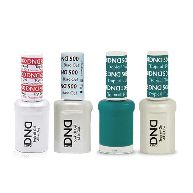 DND - #500#600 Base, Top, Gel & Lacquer Combo - Tropical Teal - #508 - Gel & Lacquer Polish at Beyond Polish