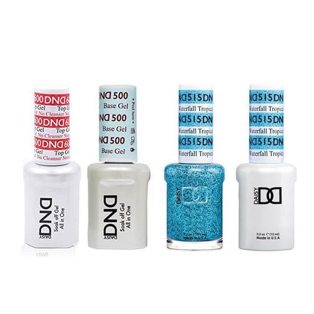 DND - #500#600 Base, Top, Gel & Lacquer Combo - Tropical Waterfall - #515 - Gel & Lacquer Polish at Beyond Polish