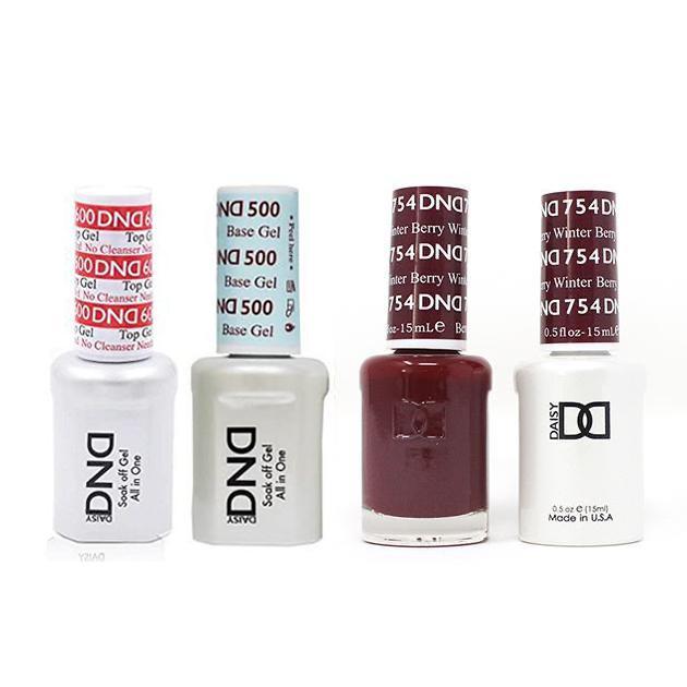 DND - #500#600 Base, Top, Gel & Lacquer Combo - Winter Berry - #754 - Gel & Lacquer Polish at Beyond Polish